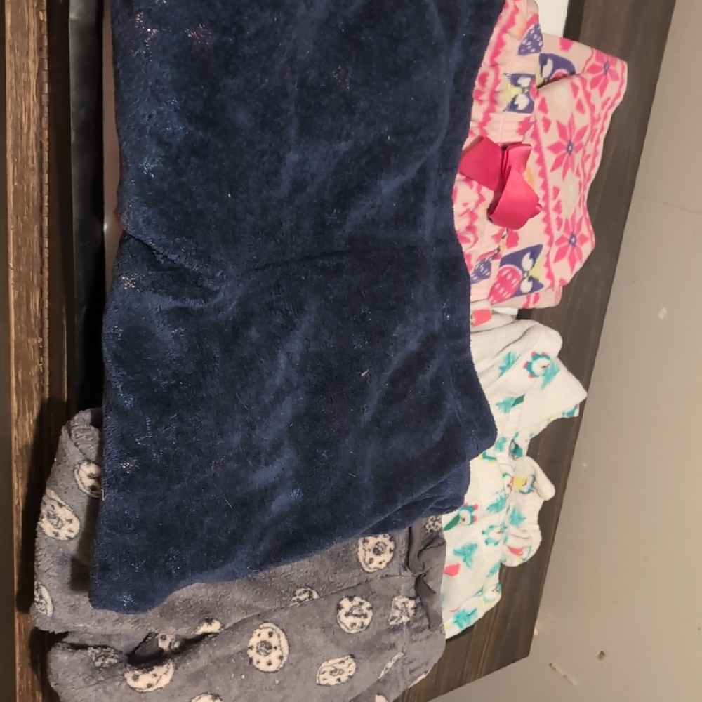 wonder nation Navy Blue Plush Pajama Bottoms